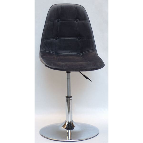 Стілець Onder Mebli Alex CH-BASE Сірий B-3 Оксамит-0