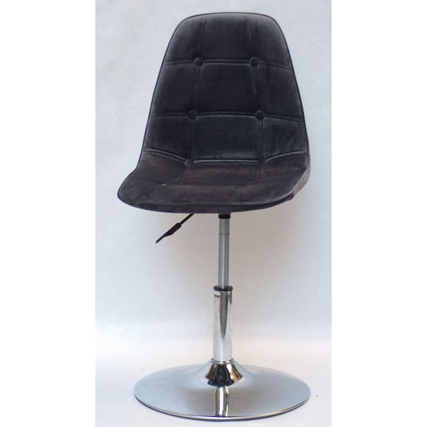 Стілець Onder Mebli Alex CH-BASE Сірий B-3 Оксамит-1