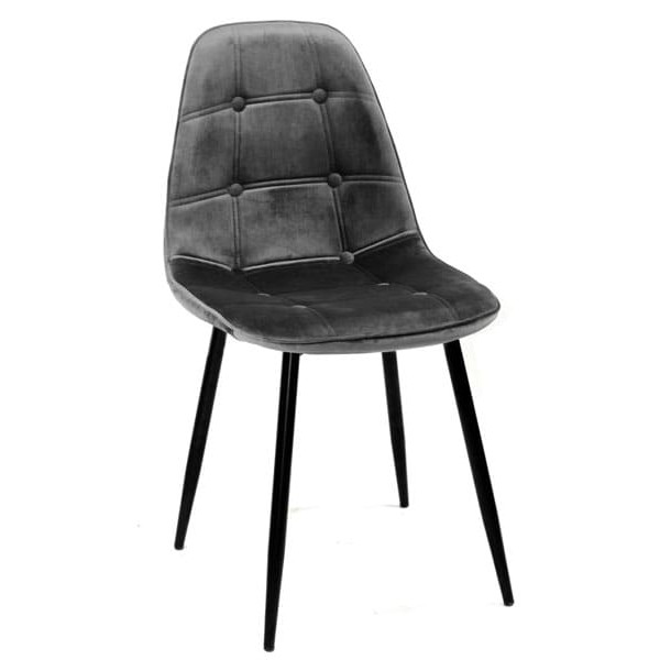 Стілець Onder Mebli Alex ML Сірий B-3 Оксамит-0