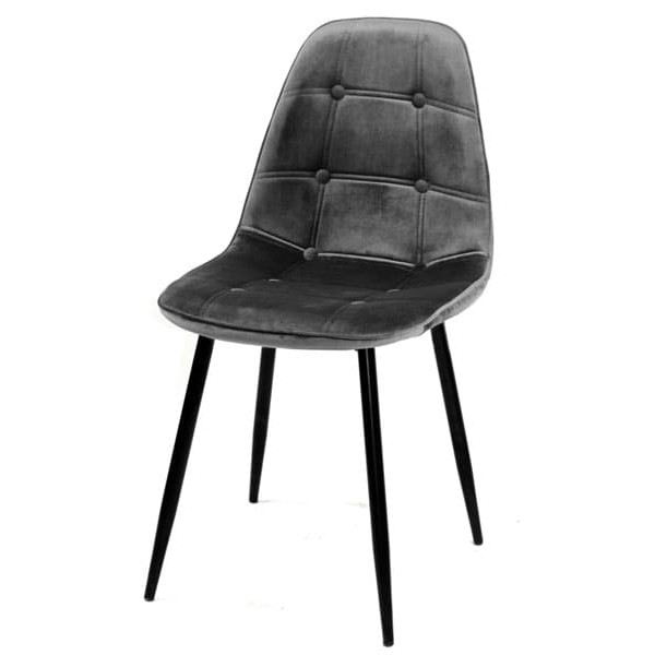 Стілець Onder Mebli Alex ML Сірий B-3 Оксамит-1