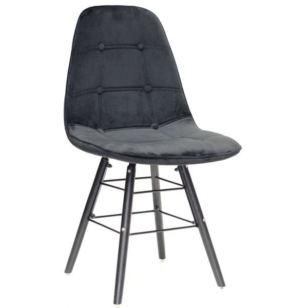 Стілець Onder Mebli Alex Q-BK Чорний B-4 Оксамит-0
