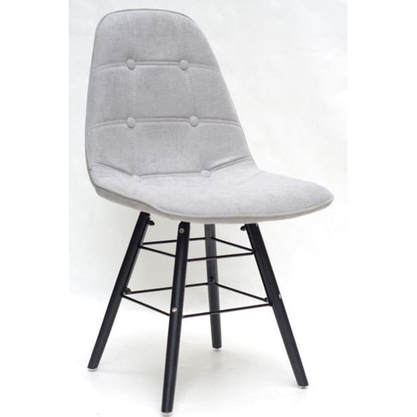 Стілець Onder Mebli Alex Q-BK Сірий G-102 Шеніл-0