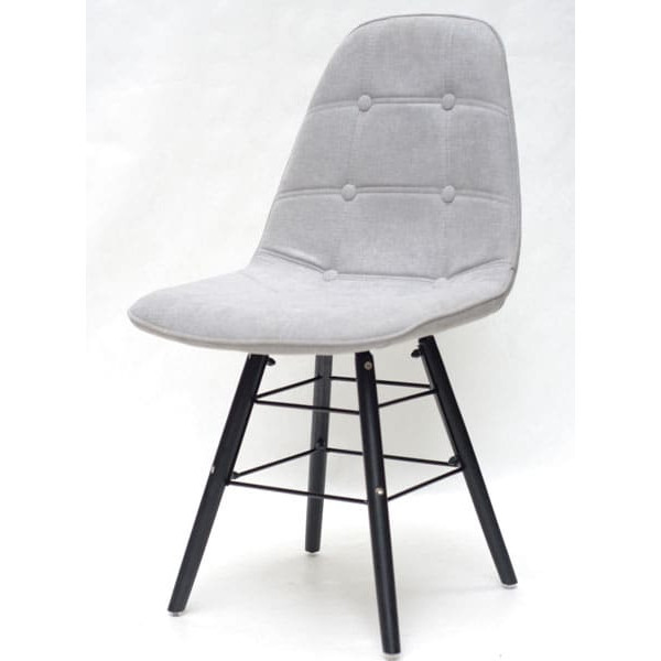 Стілець Onder Mebli Alex Q-BK Сірий G-102 Шеніл-1