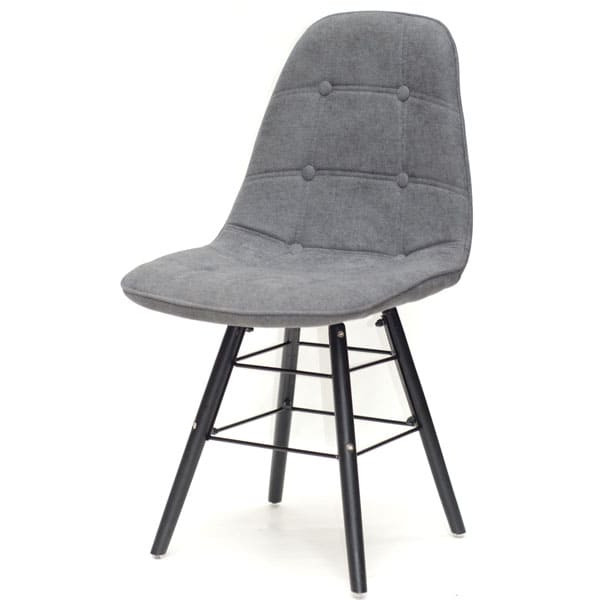Стілець Onder Mebli Alex Q-BK Сірий G-110 Шеніл-1