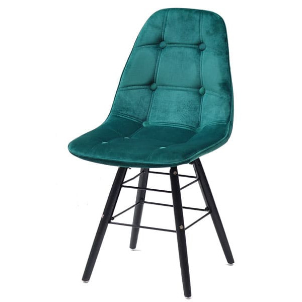 Стілець Onder Mebli Alex Q-BK Зелений B-5 Оксамит Стілець Onder Mebli Alex Q-BK Зелений B-5 Оксамит-1