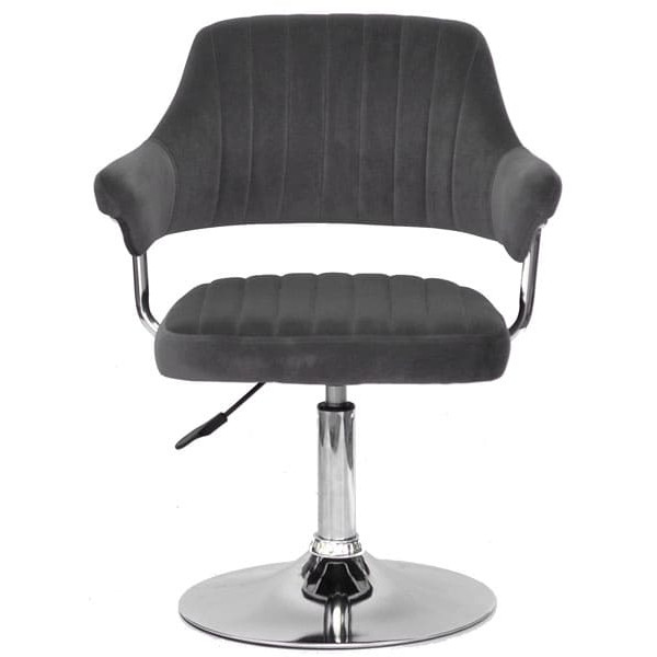 Стул Onder Mebli Jeff CH-BASE Серый B-1004 Бархат-0