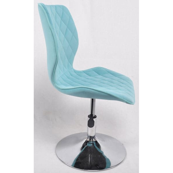 Стілець Onder Mebli Toni CH-BASE Блакитний B-1019 Оксамит-1