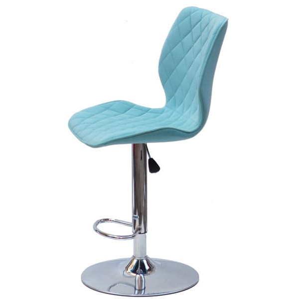 Барний стілець Onder Mebli Toni BAR CH-BASE Блакитний B-1019 Оксамит-2
