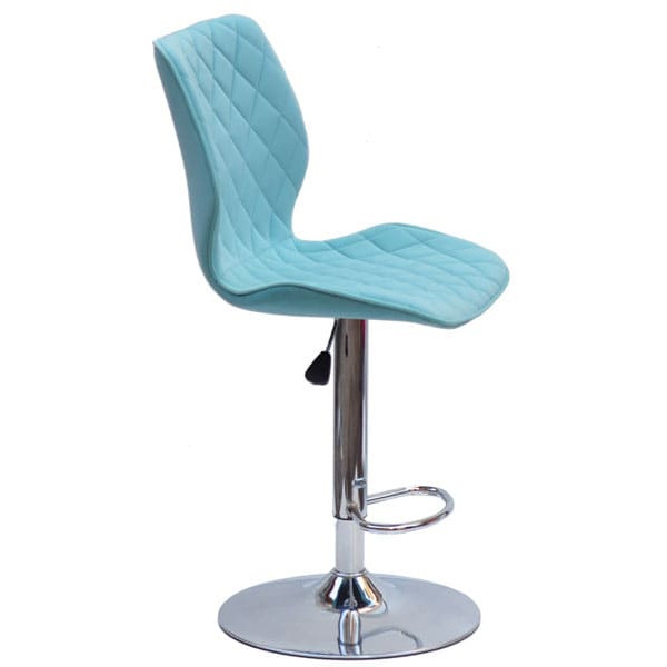 Барний стілець Onder Mebli Toni BAR CH-BASE Блакитний B-1019 Оксамит-3