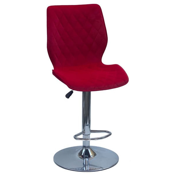 Барний стілець Onder Mebli Toni BAR CH-BASE Червоний B-1016 Оксамит-0