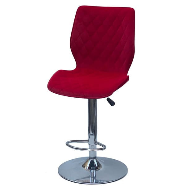 Барний стілець Onder Mebli Toni BAR CH-BASE Червоний B-1016 Оксамит-1