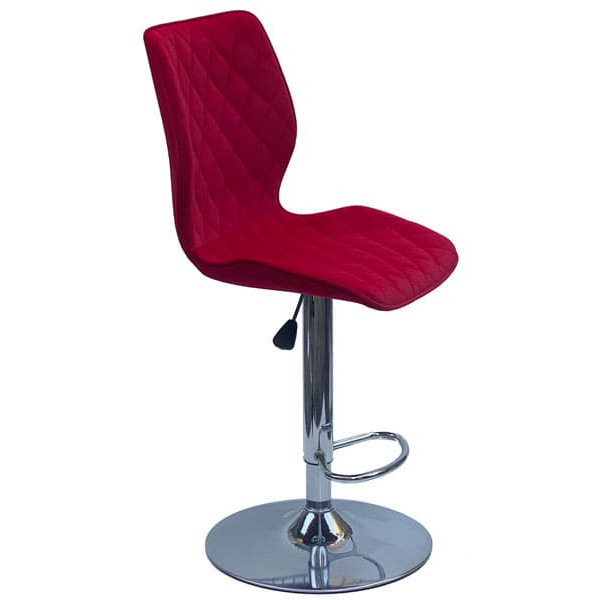 Барний стілець Onder Mebli Toni BAR CH-BASE Червоний B-1016 Оксамит-2