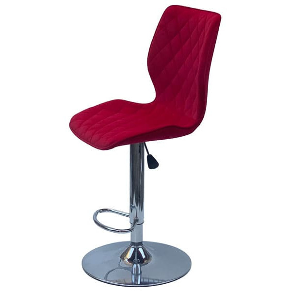Барний стілець Onder Mebli Toni BAR CH-BASE Червоний B-1016 Оксамит-3