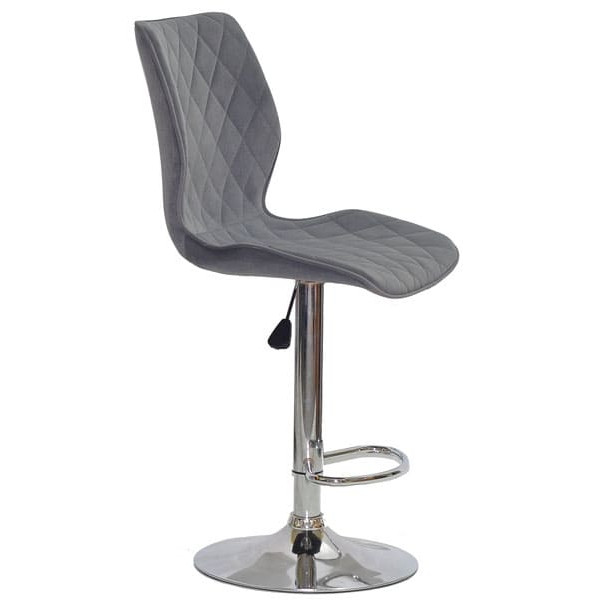Барный стул Onder Mebli Toni BAR CH-BASE Серый B-1004 Бархат-2