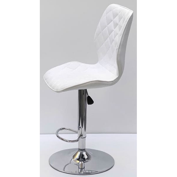 Барний стілець Onder Mebli Toni BAR CH-BASE Білий SH-4 Шеніл-3