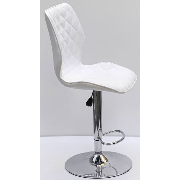 Барний стілець Onder Mebli Toni BAR CH-BASE Білий SH-4 Шеніл-2