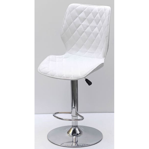 Барний стілець Onder Mebli Toni BAR CH-BASE Білий SH-4 Шеніл-1