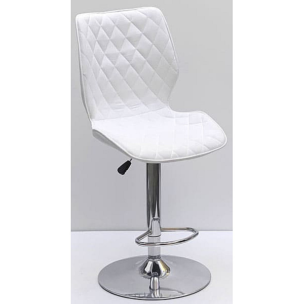 Барний стілець Onder Mebli Toni BAR CH-BASE Білий SH-4 Шеніл-0