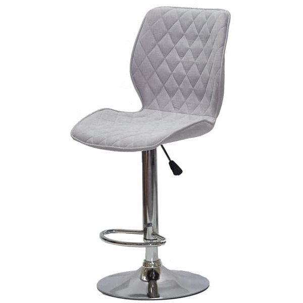 Барний стілець Onder Mebli Toni BAR CH-BASE Світло-сірий SH-3 Шеніл-1