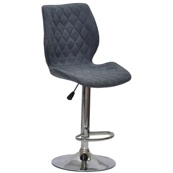 Барний стілець Onder Mebli Toni BAR CH-BASE Сірий SH-1 Шеніл-0