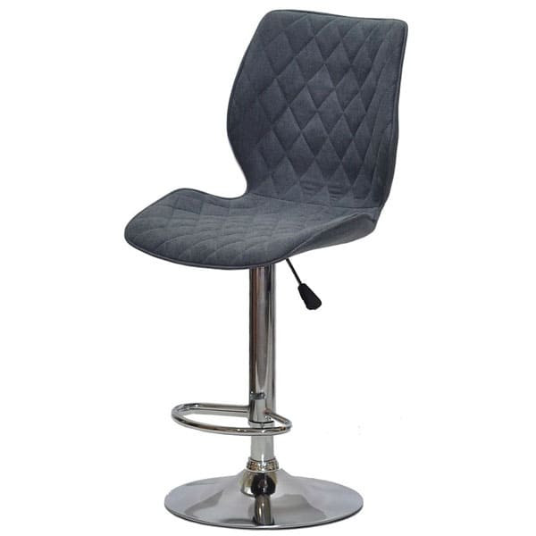 Барний стілець Onder Mebli Toni BAR CH-BASE Сірий SH-1 Шеніл-1