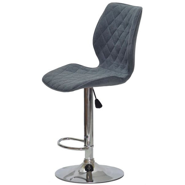 Барний стілець Onder Mebli Toni BAR CH-BASE Сірий SH-1 Шеніл-3