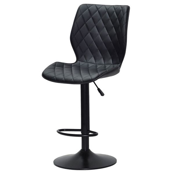 Барний стілець Onder Mebli Toni BAR BK-BASE Чорний Екошкіра-1