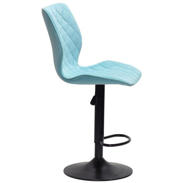 Барний стілець Onder Mebli Toni BAR BK-BASE Блакитний B-1019 Оксамит-3