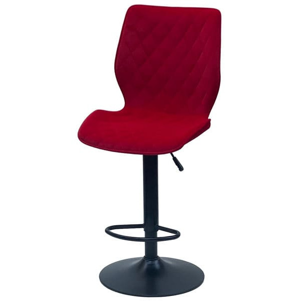 Барный стул Onder Mebli Toni BAR BK-BASE Красный B-1016 Бархат-1