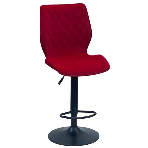 Барный стул Onder Mebli Toni BAR BK-BASE Красный B-1016 Бархат-0