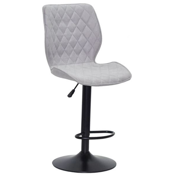 Барний стілець Onder Mebli Toni BAR BK-BASE Світло-сірий SH-3 Шеніл-0