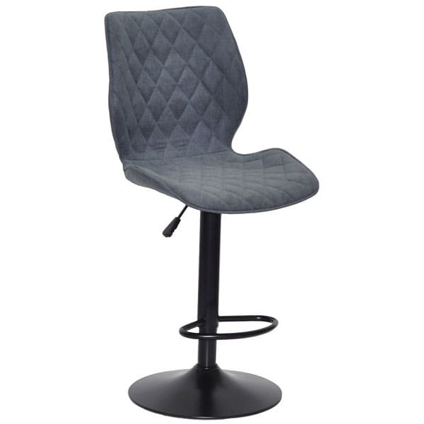 Барний стілець Onder Mebli Toni BAR BK-BASE Сірий SH-1 Шеніл-0