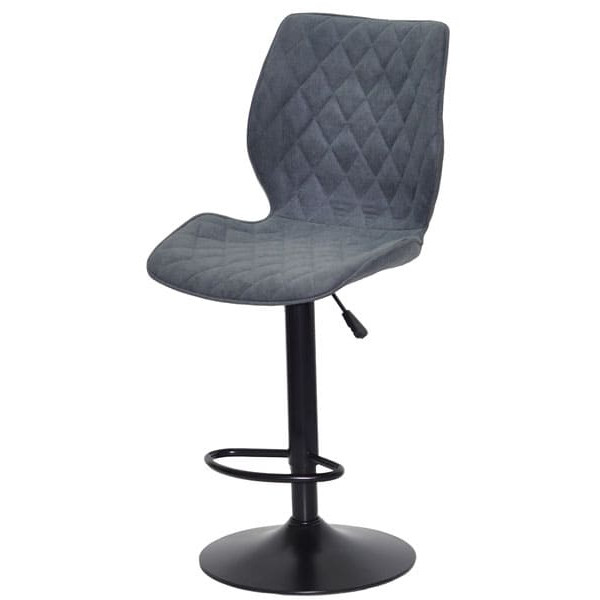 Барний стілець Onder Mebli Toni BAR BK-BASE Сірий SH-1 Шеніл-1