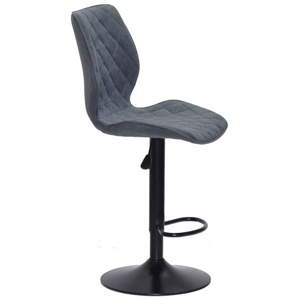 Барний стілець Onder Mebli Toni BAR BK-BASE Сірий SH-1 Шеніл-2