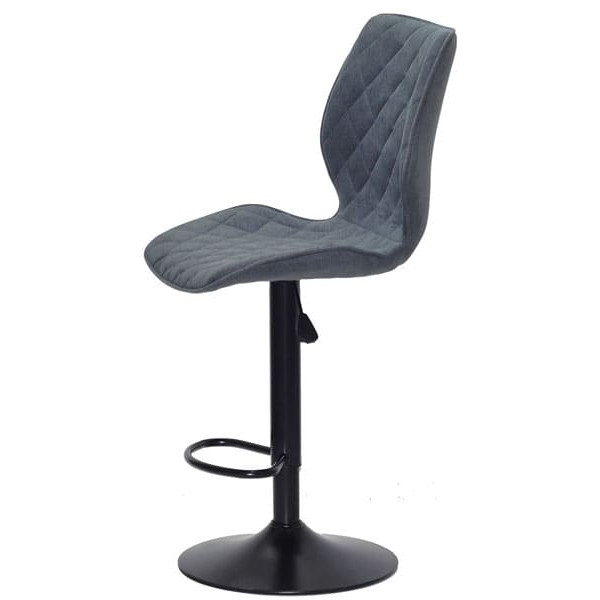 Барний стілець Onder Mebli Toni BAR BK-BASE Сірий SH-1 Шеніл-3