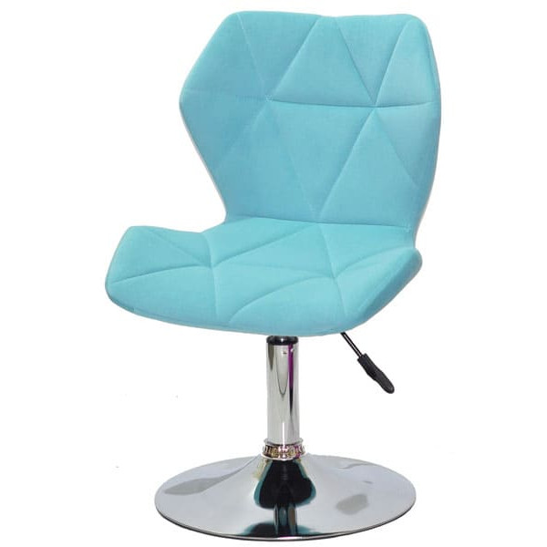 Стілець Onder Mebli Torino CH-BASE Блакитний B-1019 Оксамит-1