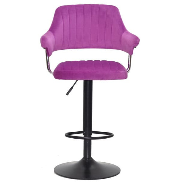 Барный стул Onder Mebli Jeff BAR BK-BASE Сирень B-1022 Бархат-0