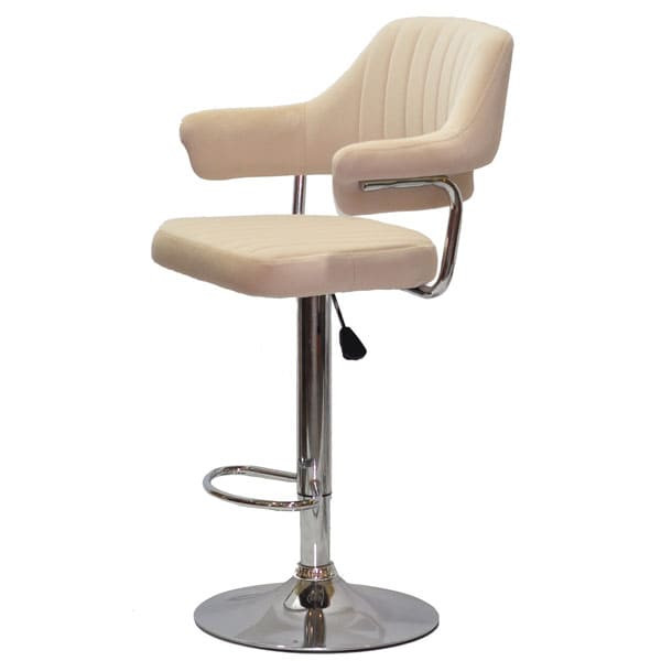 Барный стул Onder Mebli Jeff BAR CH-BASE Бежевый B-1005 Бархат-1
