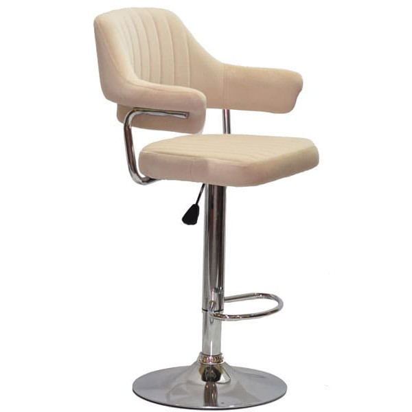 Барный стул Onder Mebli Jeff BAR CH-BASE Бежевый B-1005 Бархат-2