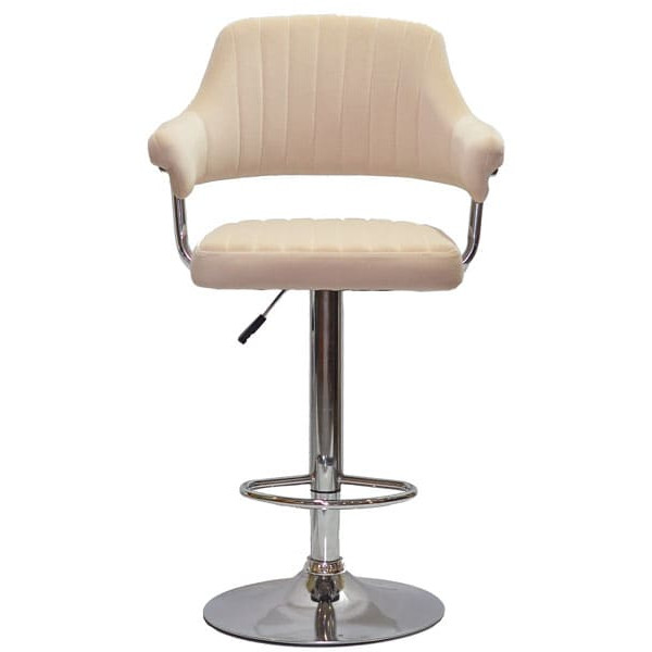 Барный стул Onder Mebli Jeff BAR CH-BASE Бежевый B-1005 Бархат-0