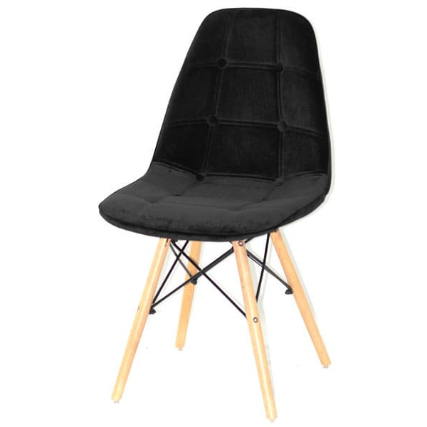 Стілець Onder Mebli Alex Чорний B-4 Оксамит-1