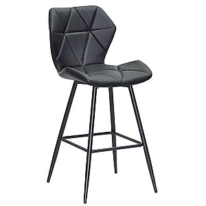 Полубарный стул Onder Mebli Torino BAR 65-ML Черный Экокожа