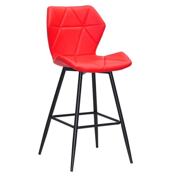Полубарный стул Onder Mebli Torino BAR 65-ML Красный 1007 Экокожа-0