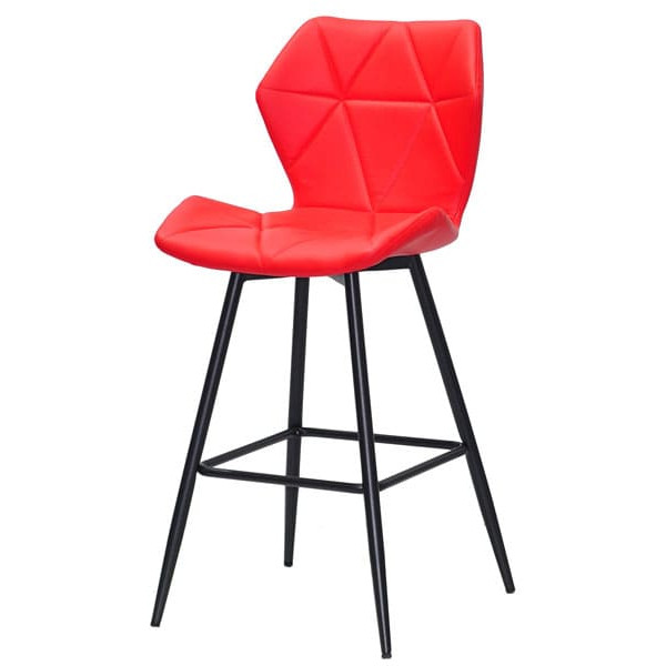 Полубарный стул Onder Mebli Torino BAR 65-ML Красный 1007 Экокожа-1