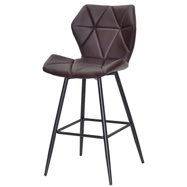 Полубарный стул Onder Mebli Torino BAR 65-ML Темно-коричневый 1015 Экокожа-1