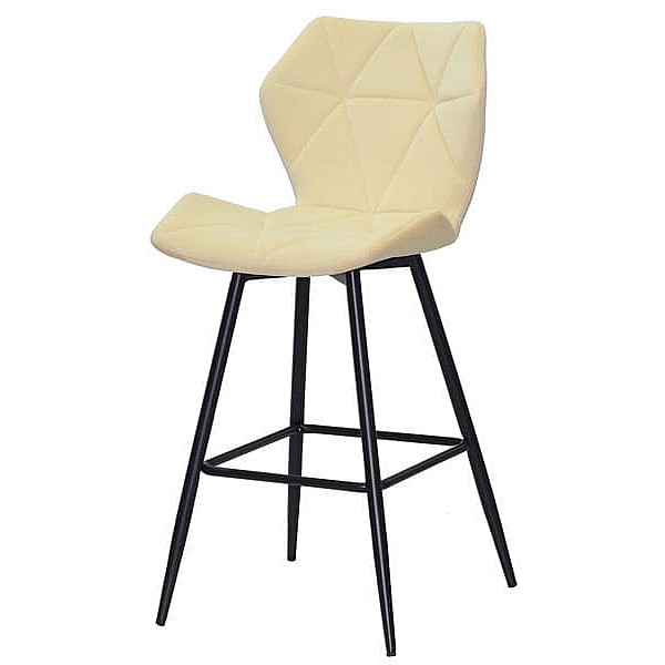 Напівбарний стілець Onder Mebli Torino BAR 65-ML Молочний B-1020 Оксамит-1