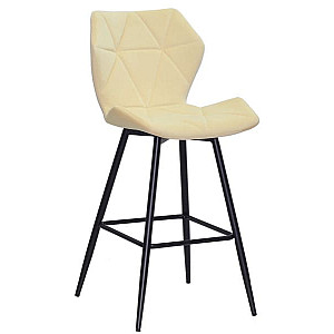 Напівбарний стілець Onder Mebli Torino BAR 65-ML Молочний B-1020 Оксамит