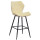Полубарный стул Onder Mebli Torino BAR 65-ML Молочный B-1020 Бархат