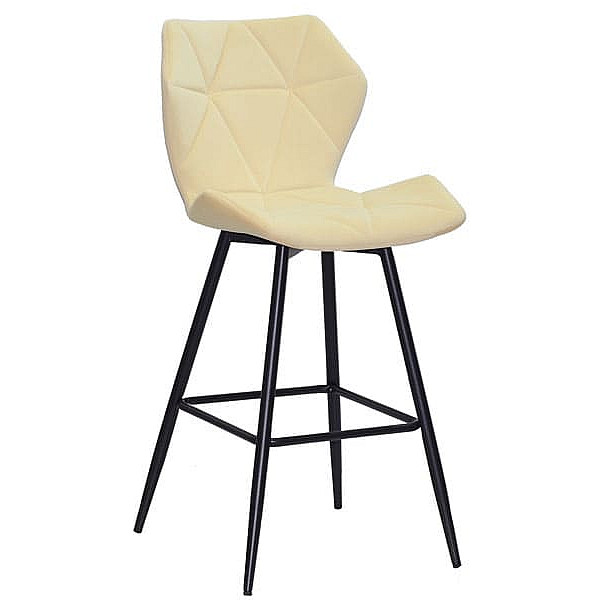 Напівбарний стілець Onder Mebli Torino BAR 65-ML Молочний B-1020 Оксамит-0