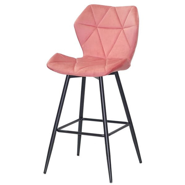 Напівбарний стілець Onder Mebli Torino BAR 65-ML Терракот B-1018 Оксамит-1